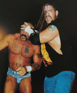 Perry_ Saturn_ Wrestling_ Action Wallpaper