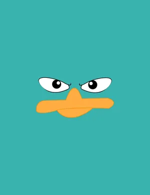 Perrythe Platypus Minimalist Art Wallpaper