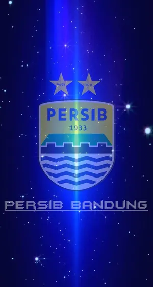 Persib Bandung Logo Starry Background Wallpaper