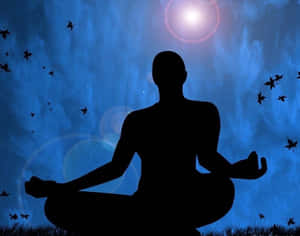 Person Meditating In Tranquil Nature Wallpaper