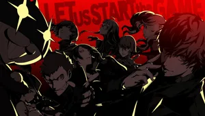 Persona 5 Royal Characters' Silhouettes Wallpaper