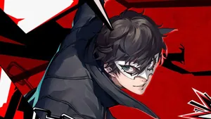 Persona5 Protagonist Stylish Pose Wallpaper