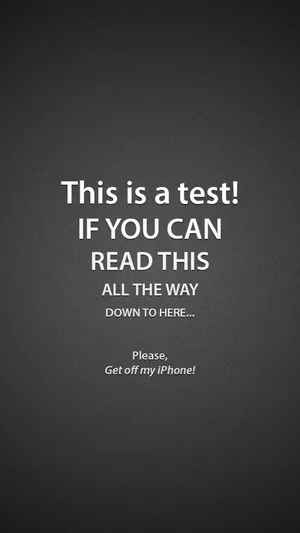 Personalize Your Lock Screen With This Stylish Test Image. Wallpaper