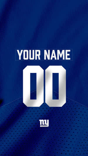 Personalized N Y Giants Jersey Template Wallpaper