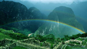 Peru Machupicchu Rainbow Wallpaper