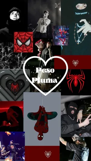 Peso Pluma Spiderman Aesthetic Collage Wallpaper