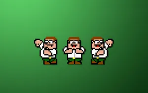 Peter Griffin Pixel Art Wallpaper