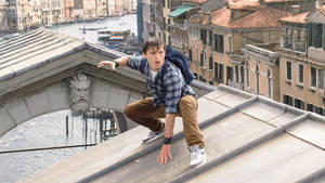 Peter Parker In Venice Wallpaper