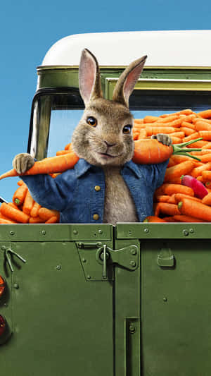 Peter Rabbit With Carrots Truckload Wallpaper