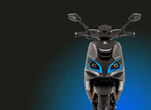 Peugeot Motorcycle Front View Blue Accents Wallpaper