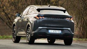 Peugeot3008 Rear View On Road Wallpaper