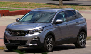 Peugeot3008 S U V Parked Outdoors Wallpaper