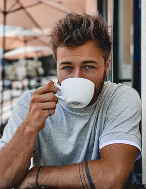 Peyton Meyer Coffee Cup Wallpaper