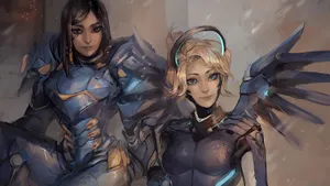 Pharah Ready For Battle In Overwatch Wallpaper