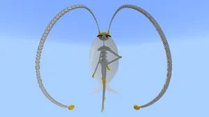 Pheromosa On Light Blue Background Wallpaper