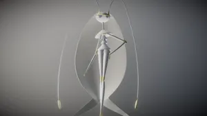 Pheromosa Pokemon White 3d Model Wallpaper