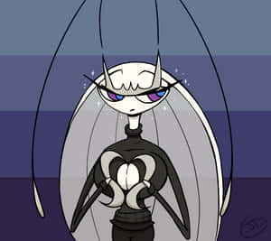 Pheromosa Pokemon With Striped Background Wallpaper