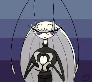 Pheromosa Pokemon With Striped Background Wallpaper