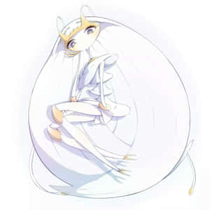 Pheromosa Posing Sweetly With White Background Wallpaper