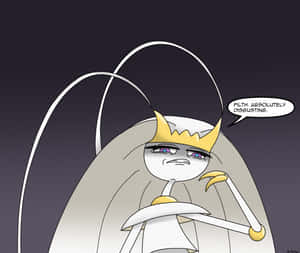 Pheromosa, The Unstoppable Pokemon With Inspiring Quote Wallpaper