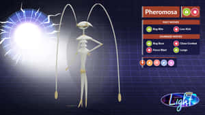 Pheromosa With Pokemon Power Information Wallpaper