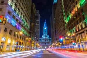 Philadelphia City Hall Colorful Wallpaper