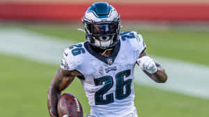 Philadelphia Eagles Rookie Running Back Miles Sanders Wallpaper