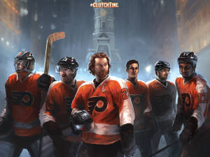 Philadelphia Flyers Clutch Time Wallpaper