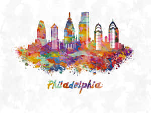 Philadelphia Skyline Digital Art Wallpaper
