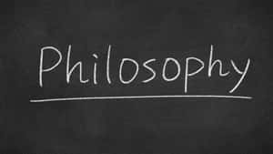 Philosophy Chalkboard Concept Wallpaper