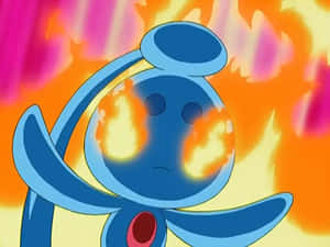 Phione Blazing With Fire Wallpaper