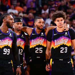 Phoenix Basketball Team Huddle Wallpaper