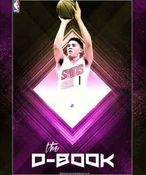 Phoenix Suns Shooting Guard Devin Booker In Action Wallpaper