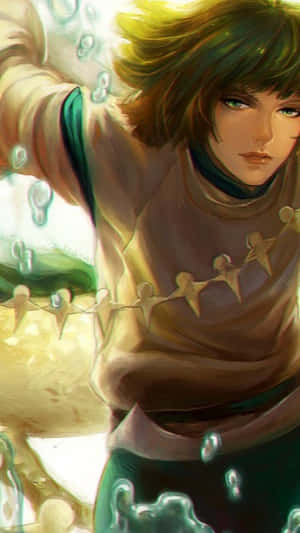 Phone Your Way In The Anime World Of Haku And Spirited Away Wallpaper