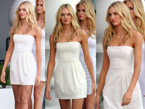 Photo Candice Swanepoel In A Beautiful White Dress Wallpaper