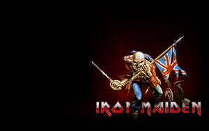 Photo Iron Maiden's Trooper Eddie On A Mission Wallpaper