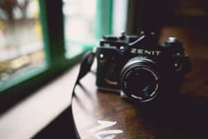 Photography Camera Beside The Window Wallpaper