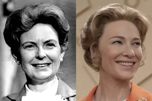 Phyllis Schlafly And Cate Blanchett Side By Side Comparison Wallpaper