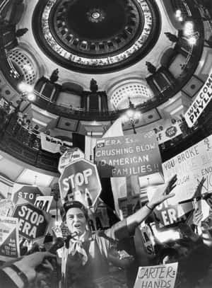 Phyllis Schlafly Campaigning Under Dome Wallpaper