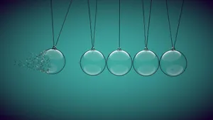 Physics Pendulum Green Wallpaper