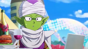 Piccolo Relaxing With Wine Wallpaper