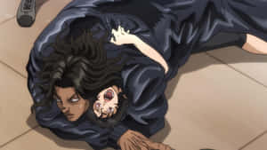 Pickle Overpowers Baki Anime Scene Wallpaper