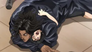 Pickle Overpowers Baki Anime Scene Wallpaper