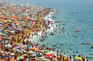 Picture-perfect Mediterranean Beach Wallpaper