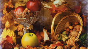 Picturesque Harvest Time Scene Wallpaper