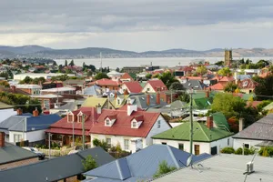 Picturesque Panorama Of Hobart, Australia Wallpaper