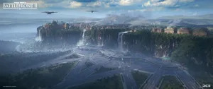Picturesque View Of Naboo's Landscape Wallpaper