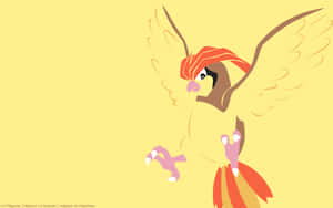 Pidgeotto Yellow Art Wallpaper