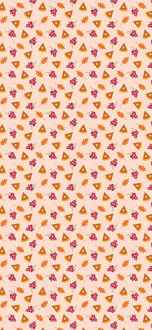 Pie Grapes Maple Cute Tablet Wallpaper