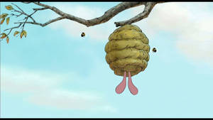 Piglet Bee Hive Wallpaper